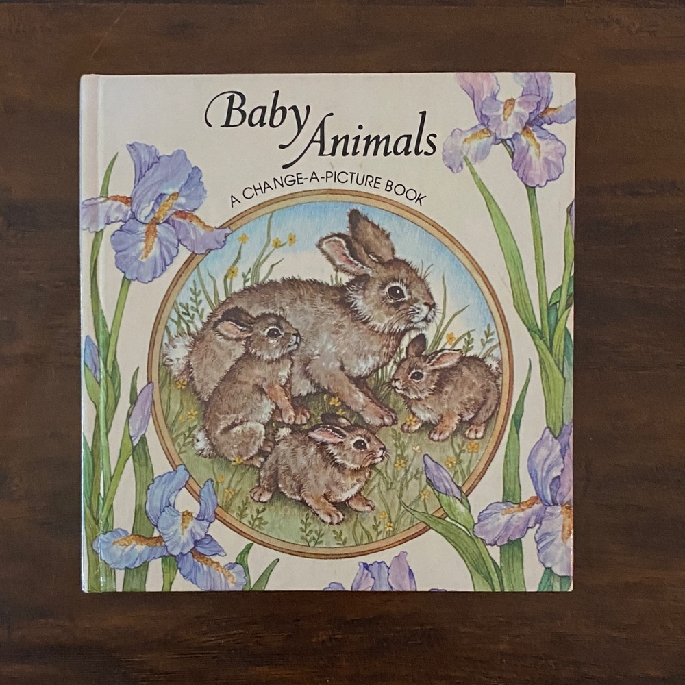 Baby Animals Change-A-Picture Book 1979 Ed. by Larry Shapiro